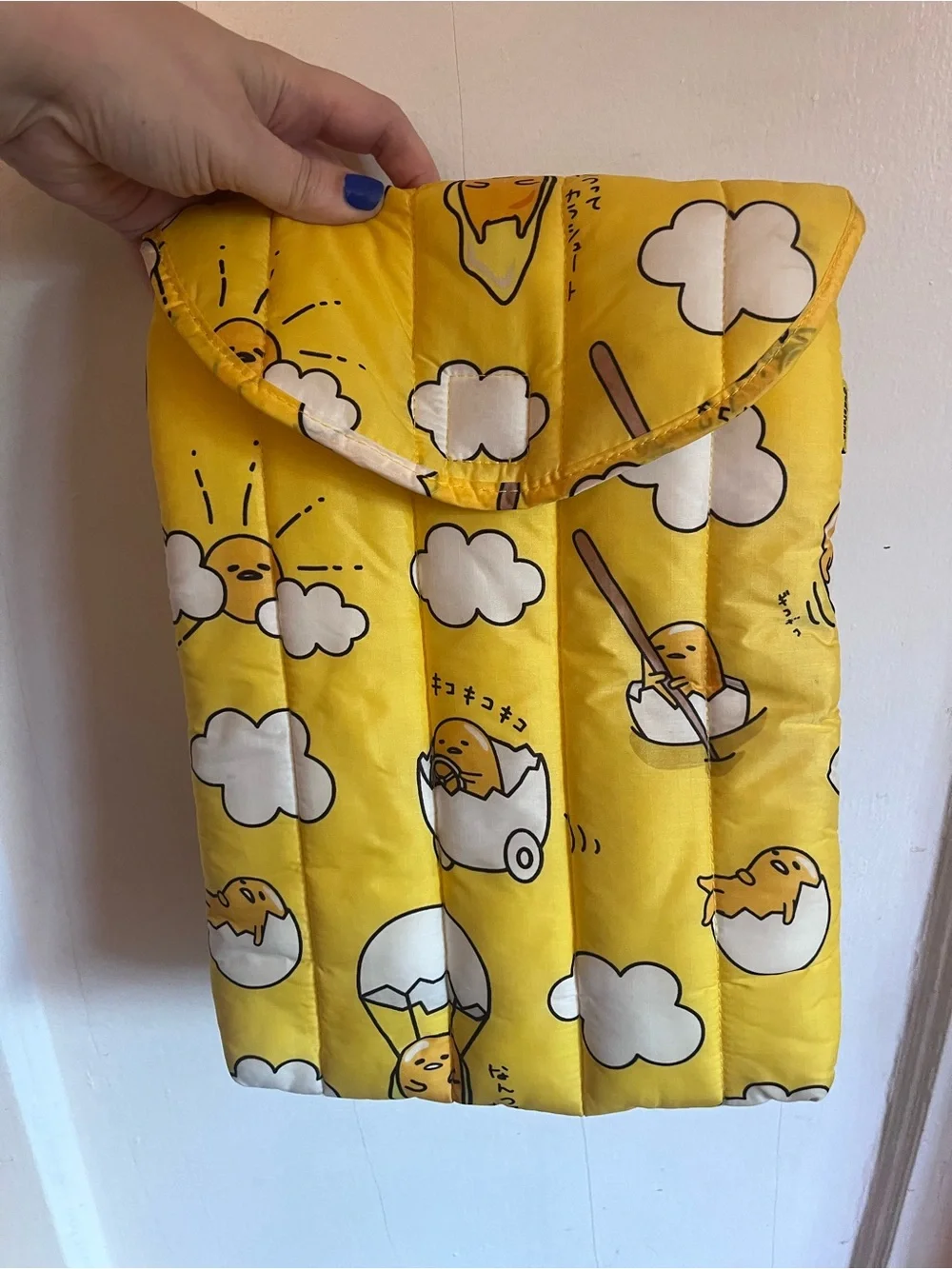 Baggu Gudetama laptop tablet sleeve 13”/14”